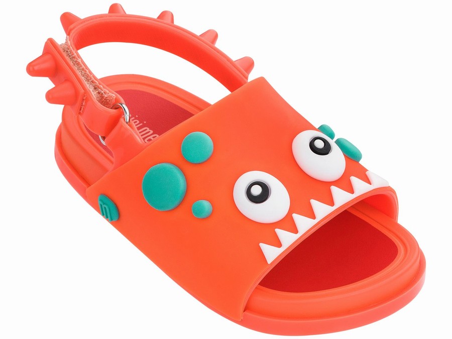 Chanclas De Baño Mini Melissa Beach Dino Bebe - Naranjas - Argentina GTC-478531